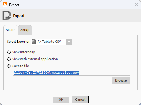 17 - Points - Export points - select CSV format