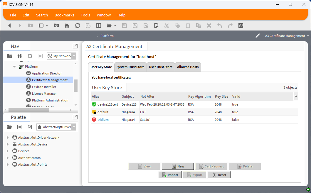 5 - Certificate Management - certificated successfully added