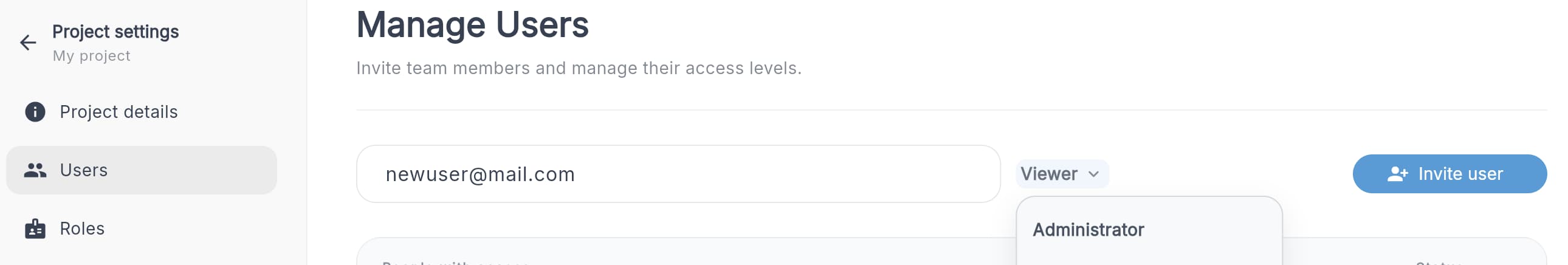 Manage Users
